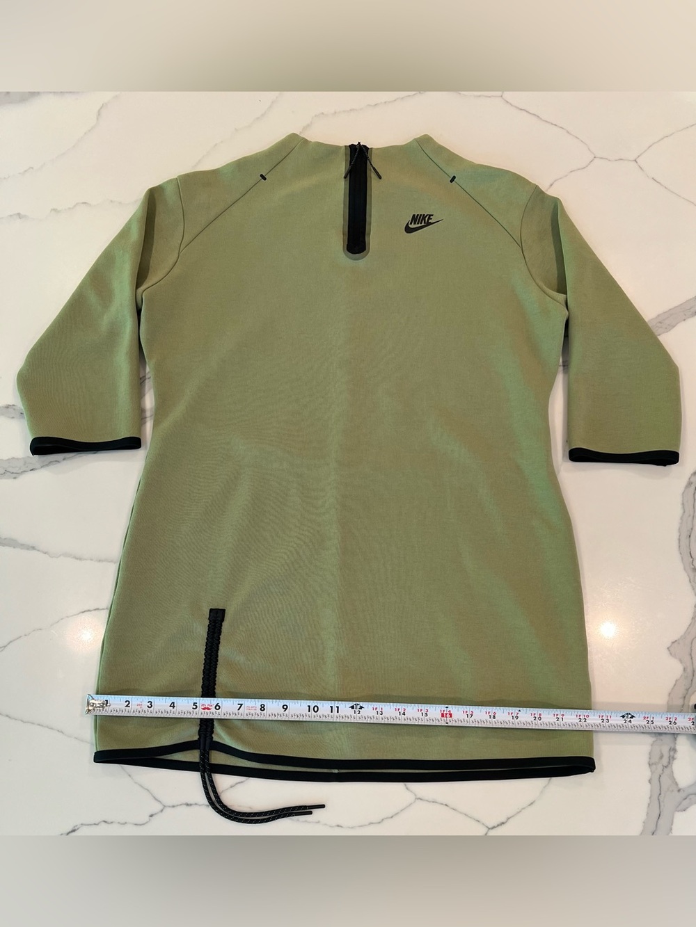 Nike Olive Green Short Sleeve dress with Black Accents